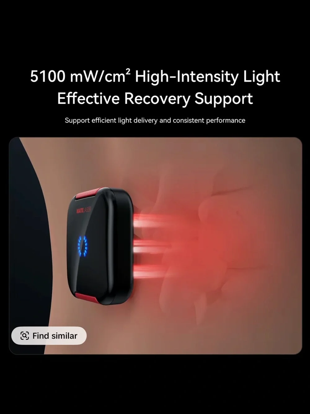 W1 Regen Ultra Red Light Therapy Wearable - Black
